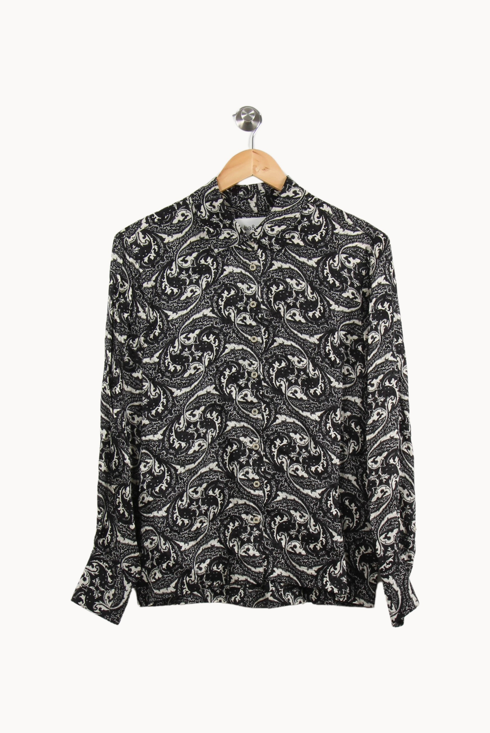 Chemise Noire et Blanche - Taille XS/34 de la marque ba&sh | PARAD50461 - Vendu par Paradigme - Image 2
