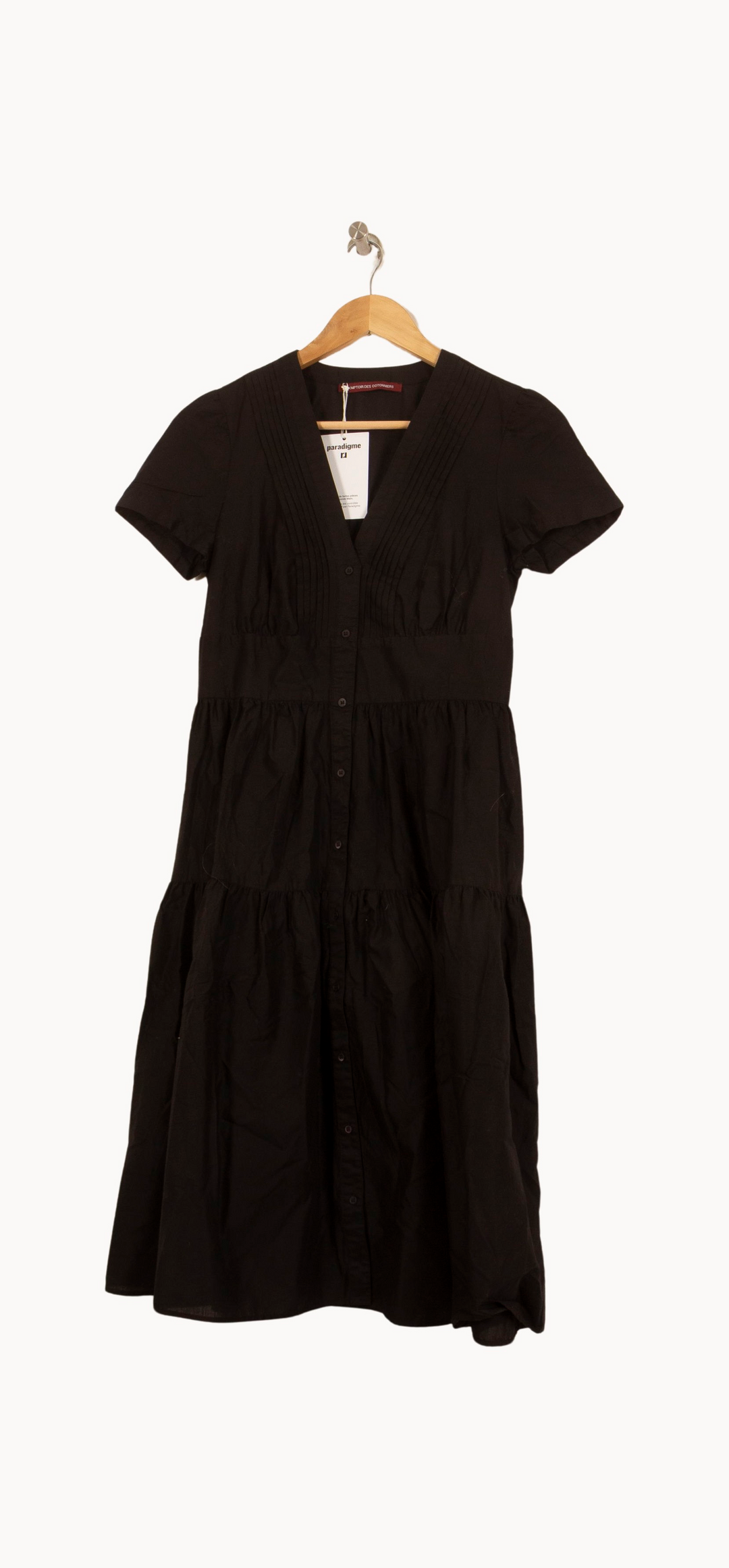 Robe Chemise Noire - Taille XS/34 de la marque Comptoir des Cotonniers | PARAD63770 - Vendu par Paradigme - Image 2
