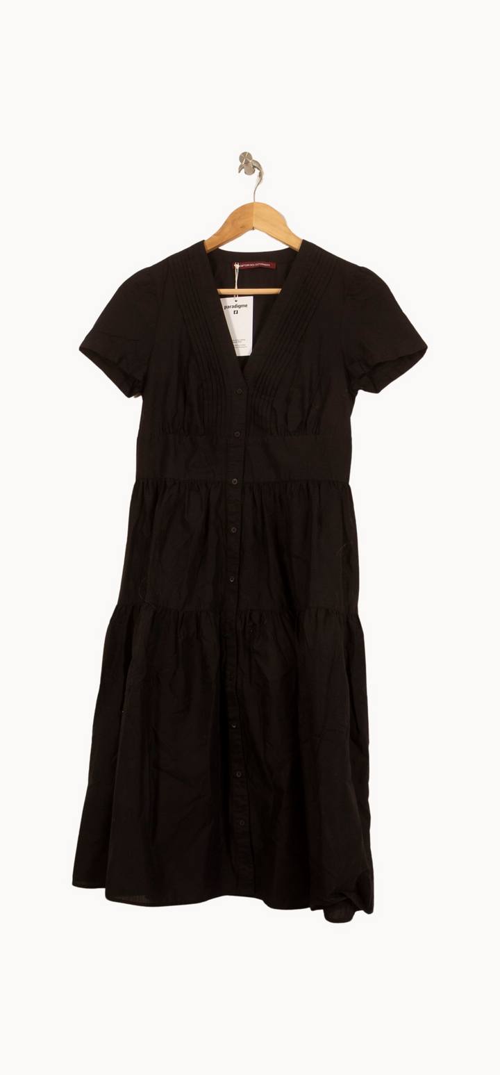 Robe Chemise Noire - Taille XS/34 de la marque Comptoir des Cotonniers | PARAD63770 - Vendu par Paradigme - Image 2