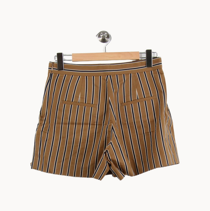 Short Rayé Marron et Noir - Taille L/40 de la marque Sandro | PARAD52104 - Vendu par Paradigme - Image 4