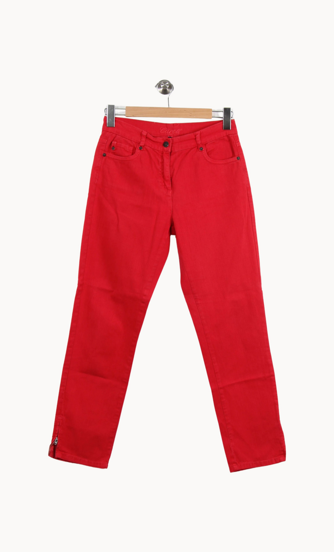 Jean Rouge - Taille M/38 de la marque Caroll | PARAD69140 - Vendu par Paradigme - Image 2