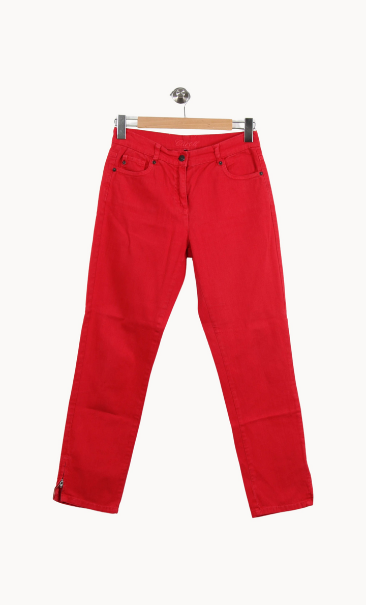 Jean Rouge - Taille M/38 de la marque Caroll | PARAD69140 - Vendu par Paradigme - Image 2