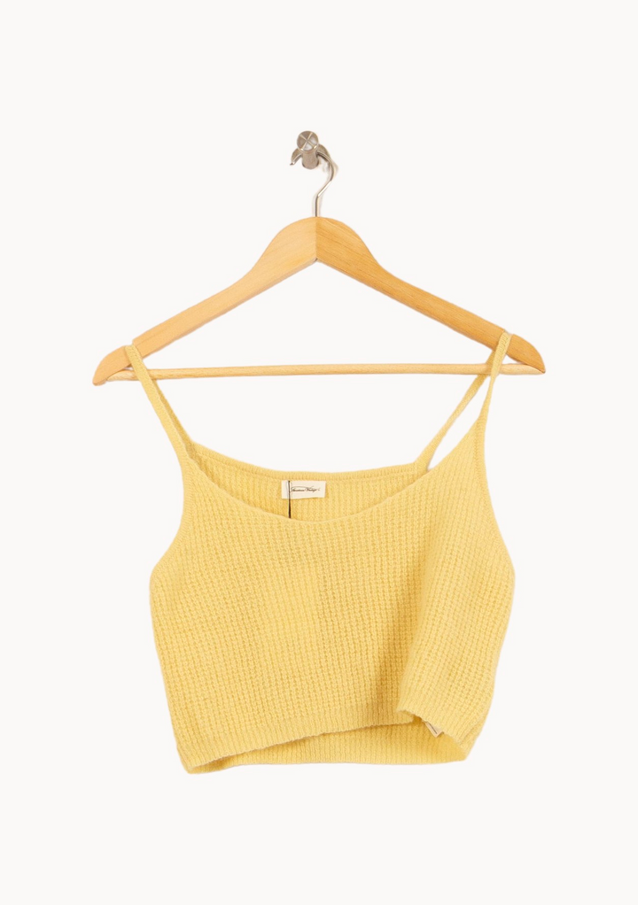 Débardeur Jaune - Taille L/40 de la marque American Vintage | PARAD45933 - Vendu par Paradigme - Image 2