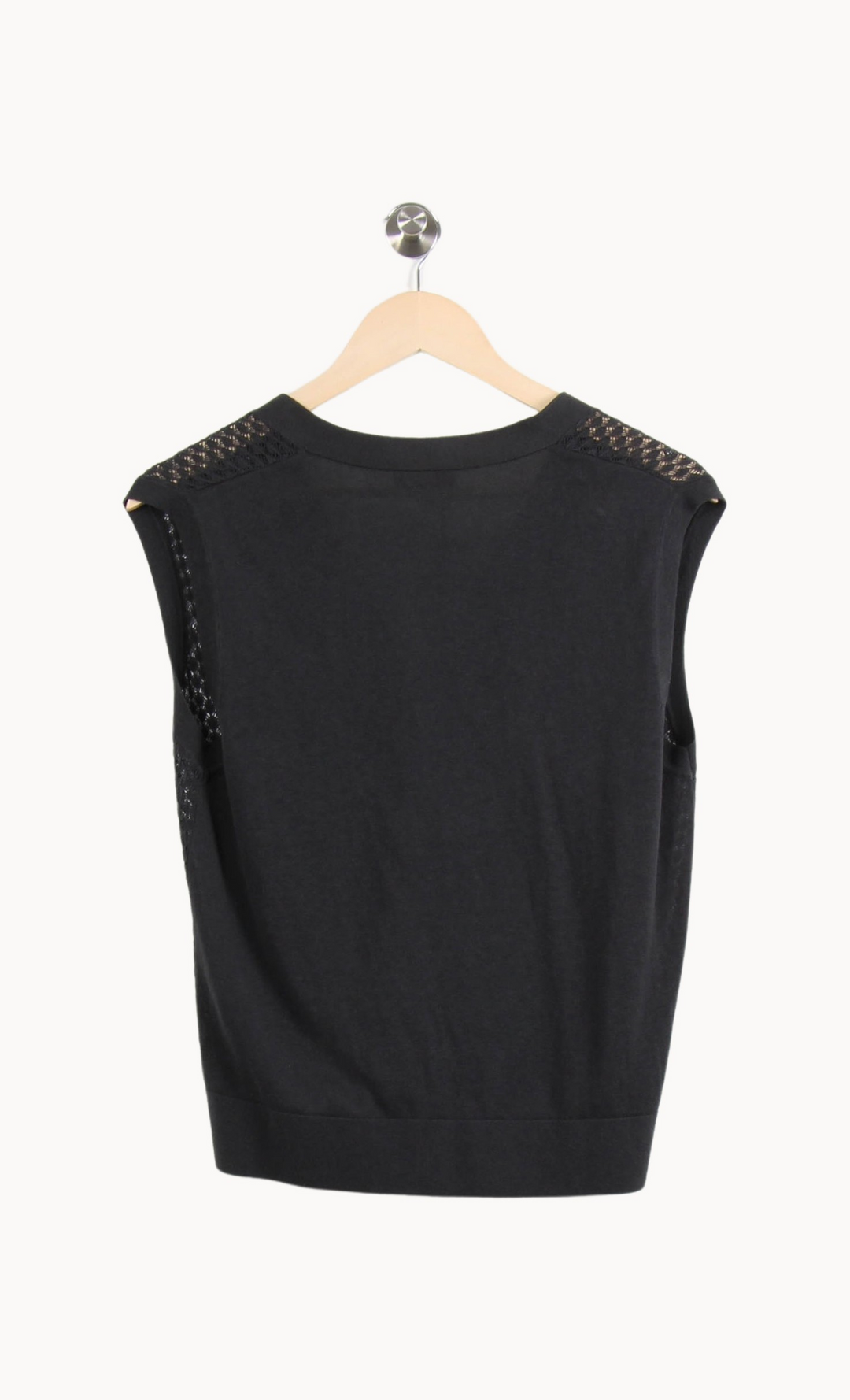 Gilet Noir - Taille L/40 de la marque Agnès b. | PARAD44941 - Vendu par Paradigme - Image 4