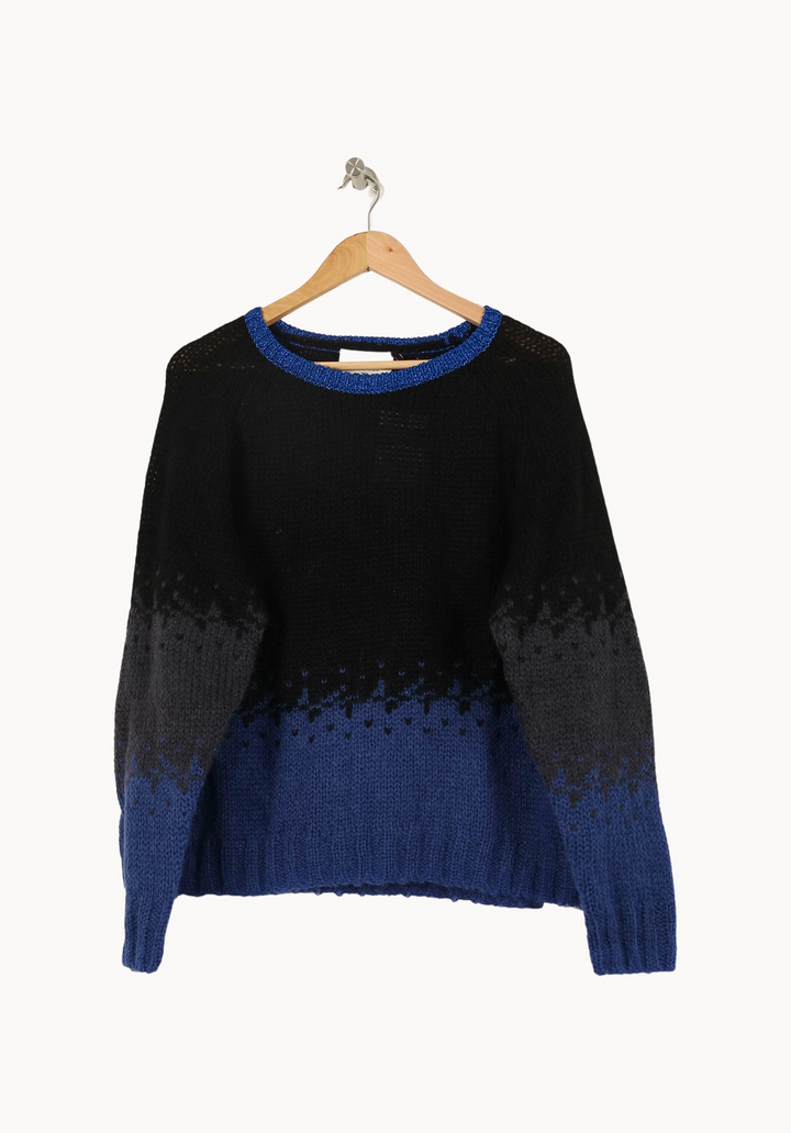 Pull Bleu et Noir - Taille S/36 de la marque Bérénice | PARAD67560 - Vendu par Paradigme - Image 2