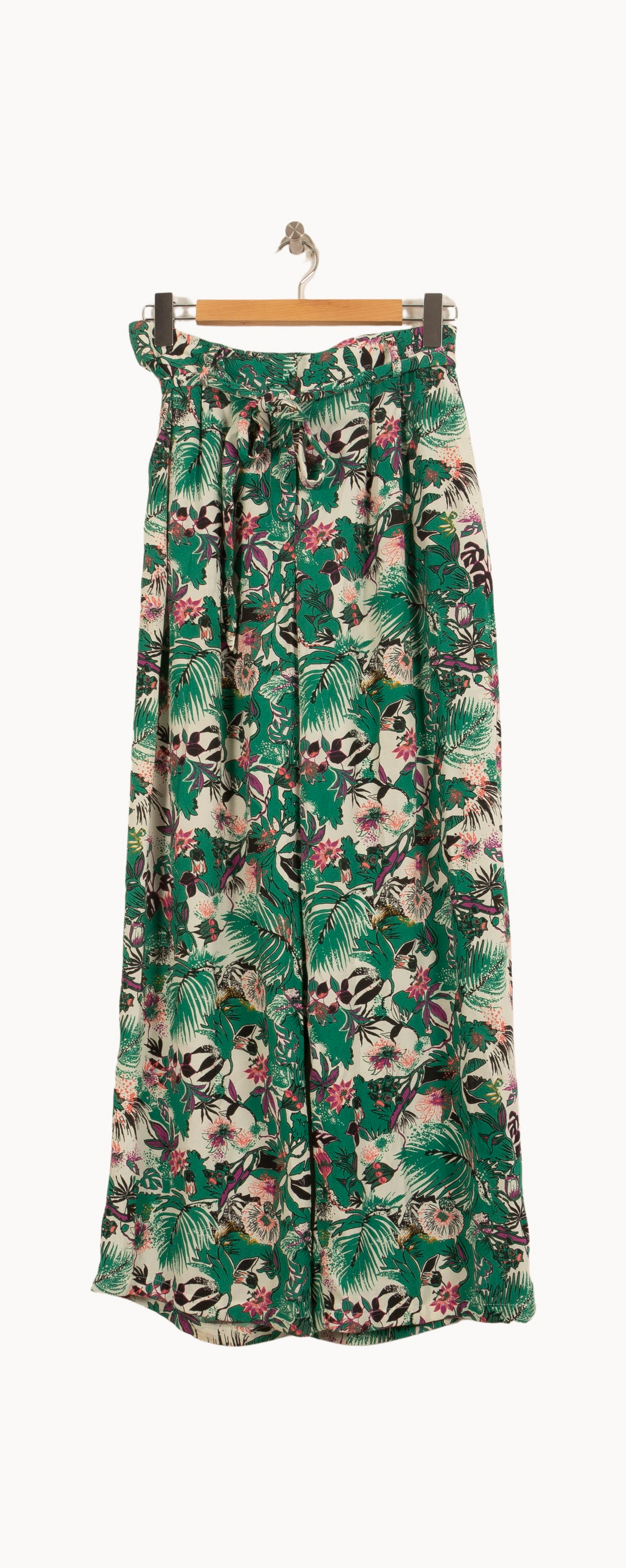 Pantalon Large Vert et Écru - Taille L/40 de la marque IKKS | PARAD55511 - Vendu par Paradigme - Image 2