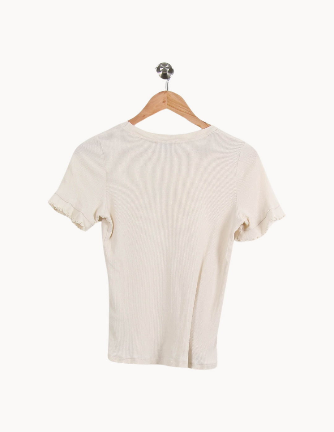 T-shirt Beige - Taille XS/34 de la marque Balzac Paris | PARAD67311 - Vendu par Paradigme - Image 4