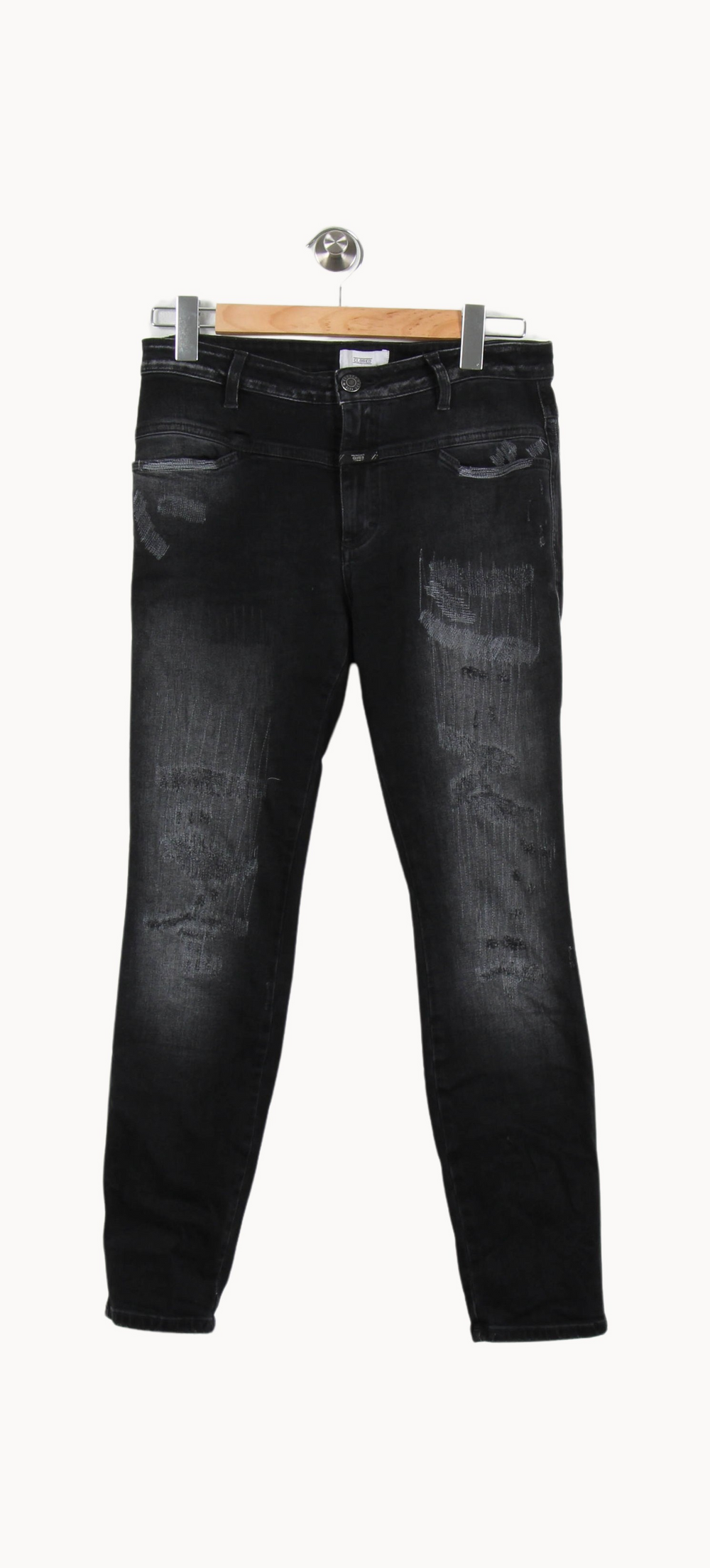 Jean Déchiré Noir - Taille S/36 de la marque Closed | PARAD54184 - Vendu par Paradigme - Image 2