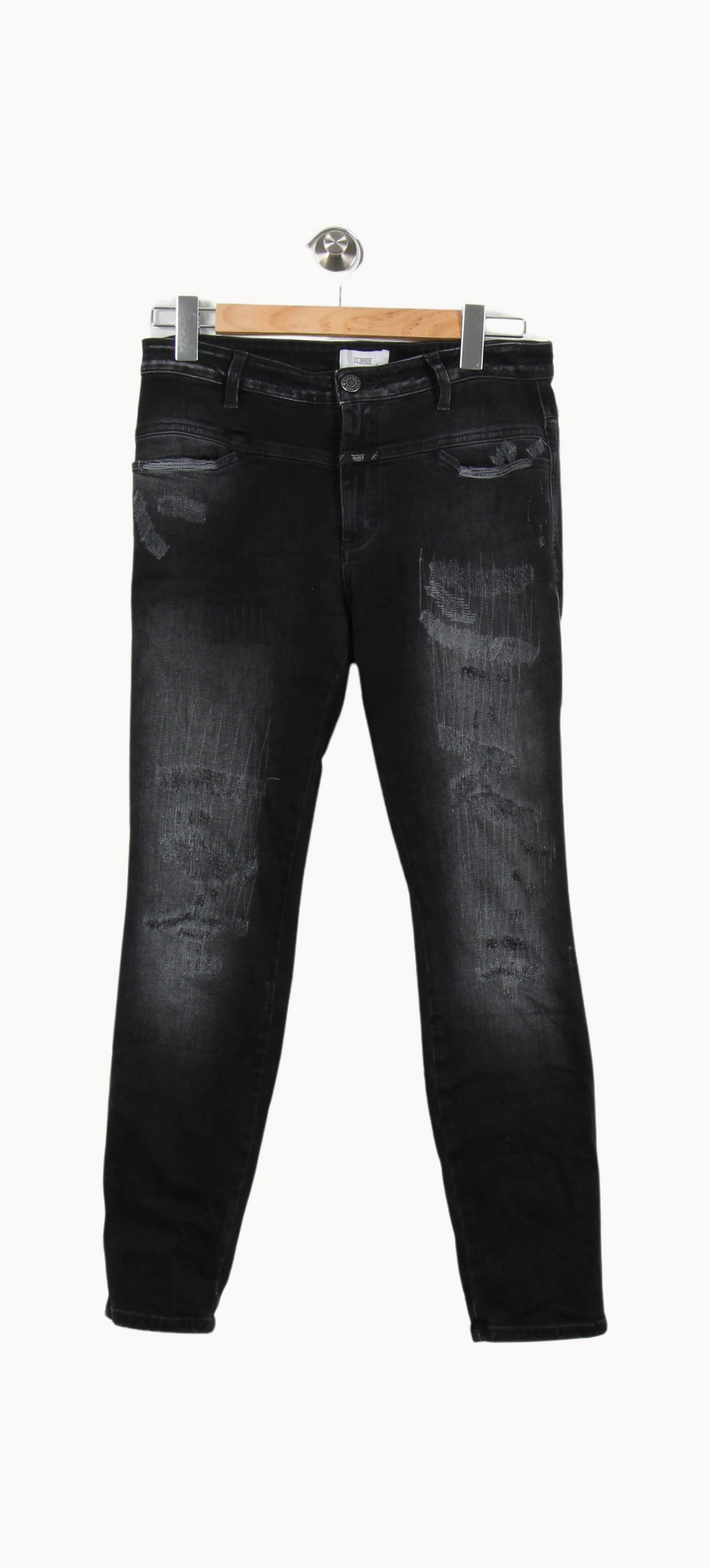 Jean Déchiré Noir - Taille S/36 de la marque Closed | PARAD54184 - Vendu par Paradigme - Image 2