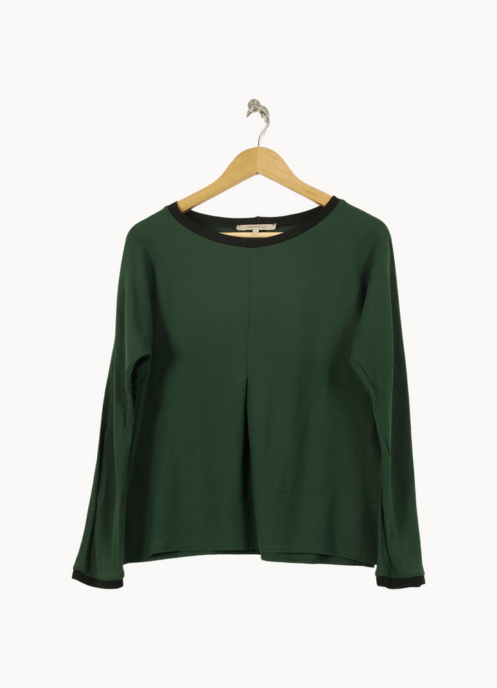 Pull Vert et Noir - Taille M/38 de la marque La Fée Maraboutée | PARAD66793 - Vendu par Paradigme - Image 2