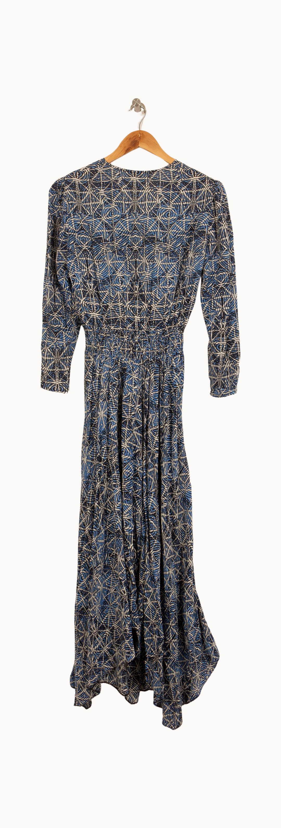 Robe Longue Bleu et Beige - Taille M/38 de la marque Maje | PARAD55771 - Vendu par Paradigme - Image 4