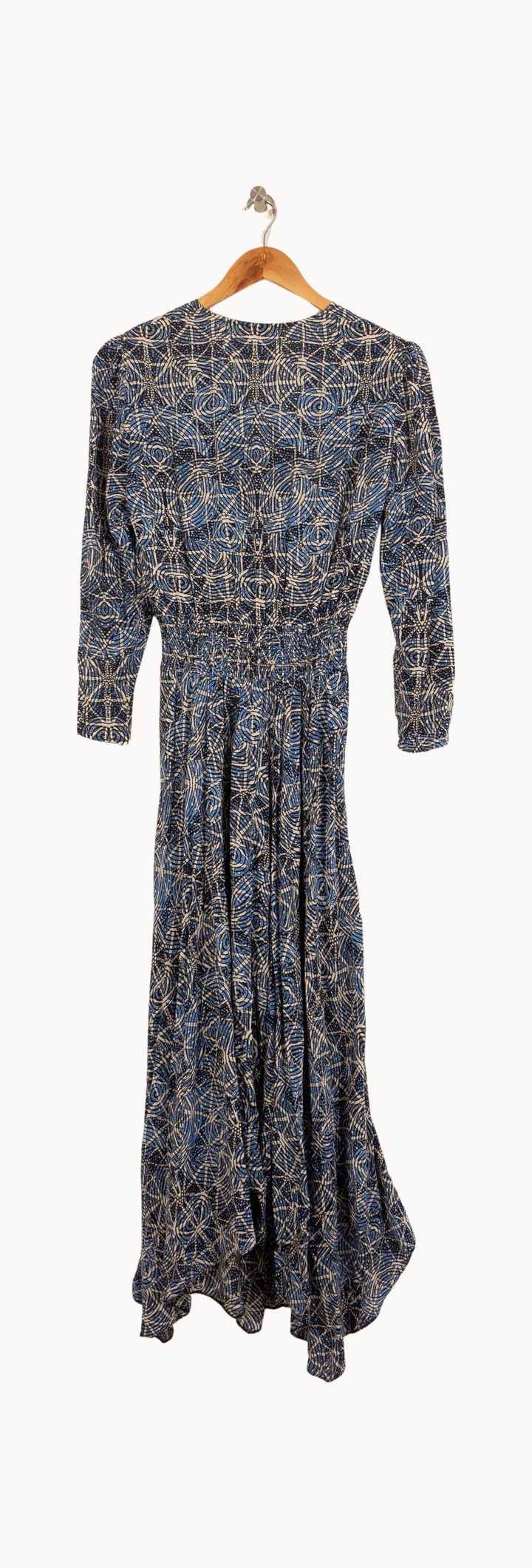Robe Longue Bleu et Beige - Taille M/38 de la marque Maje | PARAD55771 - Vendu par Paradigme - Image 4