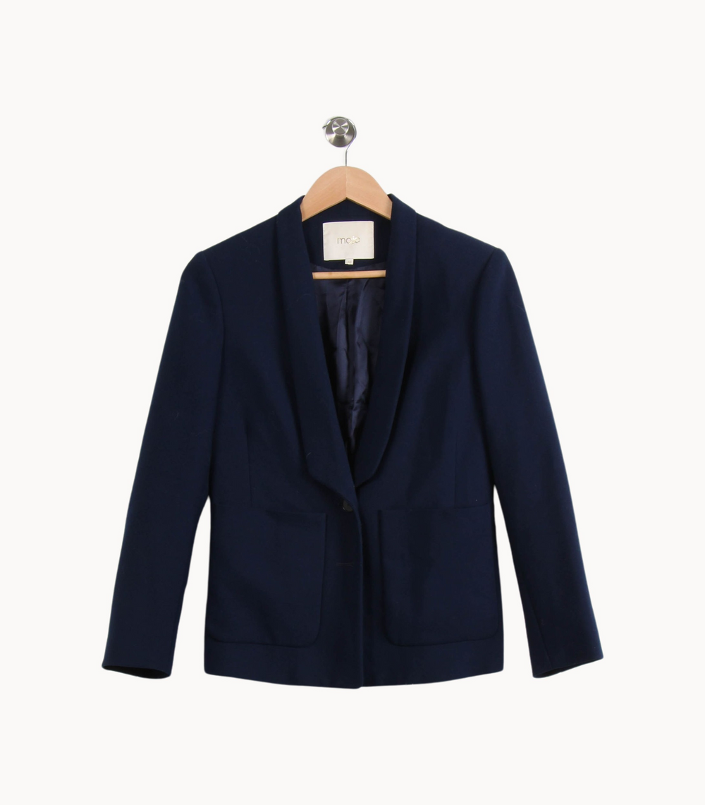 Veste Tailleur Bleue - Taille L/40 de la marque Maje | PARAD66419 - Vendu par Paradigme - Image 2
