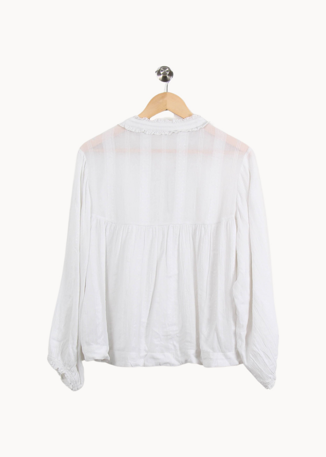 Blouse blanche - Taille L/40 de la marque Vanessa Bruno | PARAD41463 - Vendu par Paradigme - Image 4