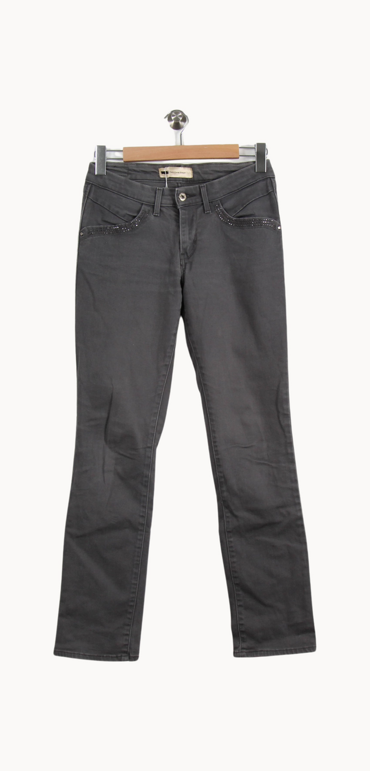 Jean Droit Gris - Taille M/38 de la marque Levi's | PARAD67357 - Vendu par Paradigme - Image 4