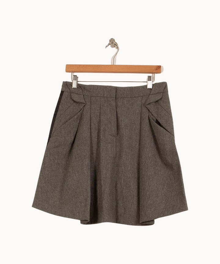 Jupe Courte Grise - Taille M/38 de la marque Vanessa Bruno | PARAD65343 - Vendu par Paradigme - Image 2