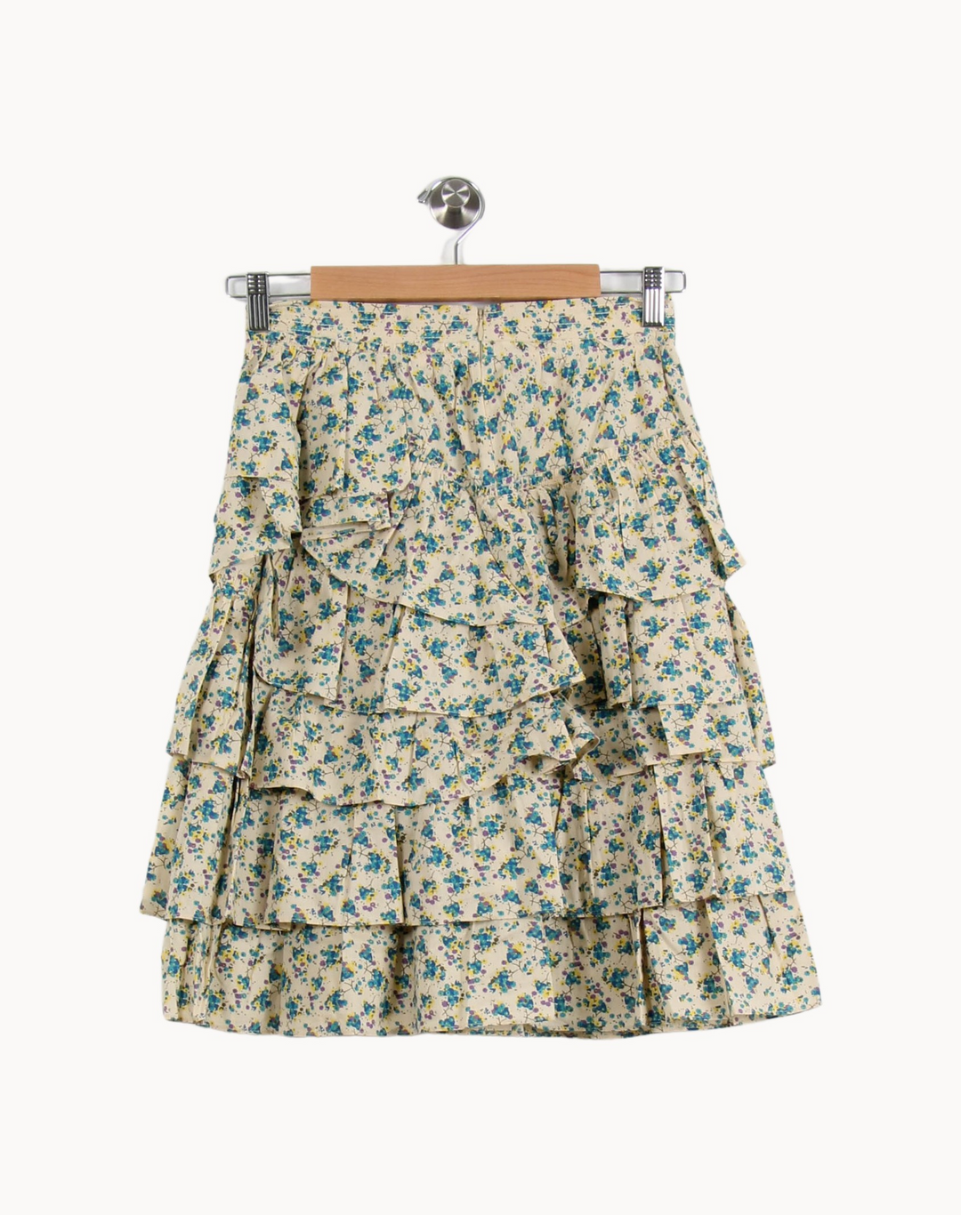 Jupe Volantée Écrue et Bleue - Taille XS/34 de la marque Zadig&Voltaire | PARAD62355 - Vendu par Paradigme - Image 2