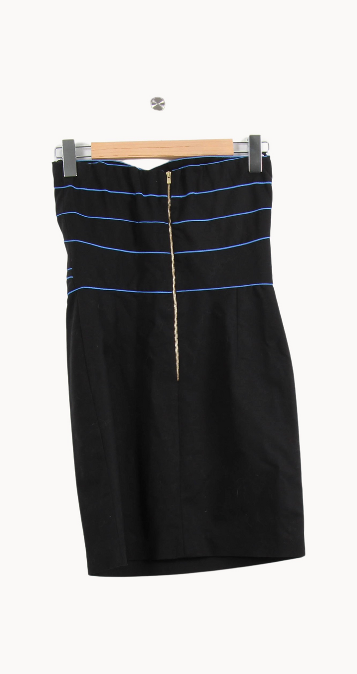 Robe Bustier Noire et Bleue - Taille S/36 de la marque Sandro | PARAD65199 - Vendu par Paradigme - Image 4