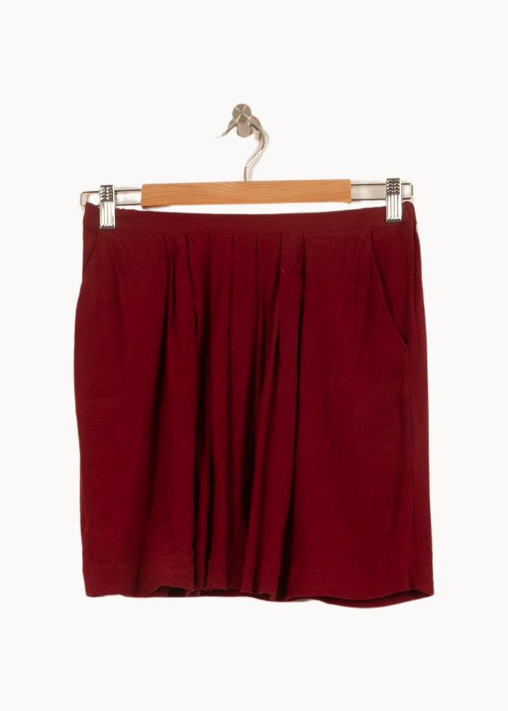 Jupe Plissée Bordeaux - Taille S/36 de la marque Des petits hauts | PARAD64157 - Vendu par Paradigme - Image 2