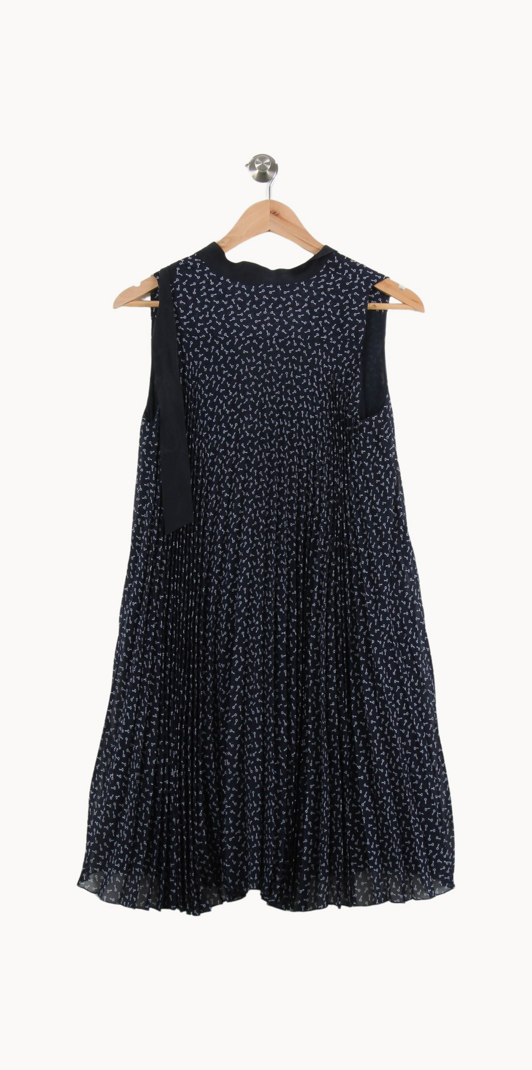 Robe Plissée Bleue - Taille S/36 de la marque Claudie Pierlot | PARAD52046 - Vendu par Paradigme - Image 4