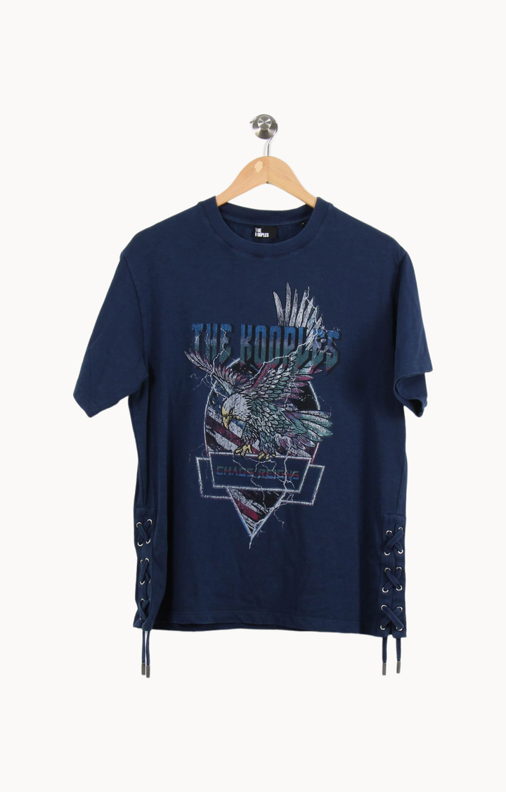 Tee-shirt Bleu - Taille L/40 de la marque The Kooples | PARAD55242 - Vendu par Paradigme - Image 2