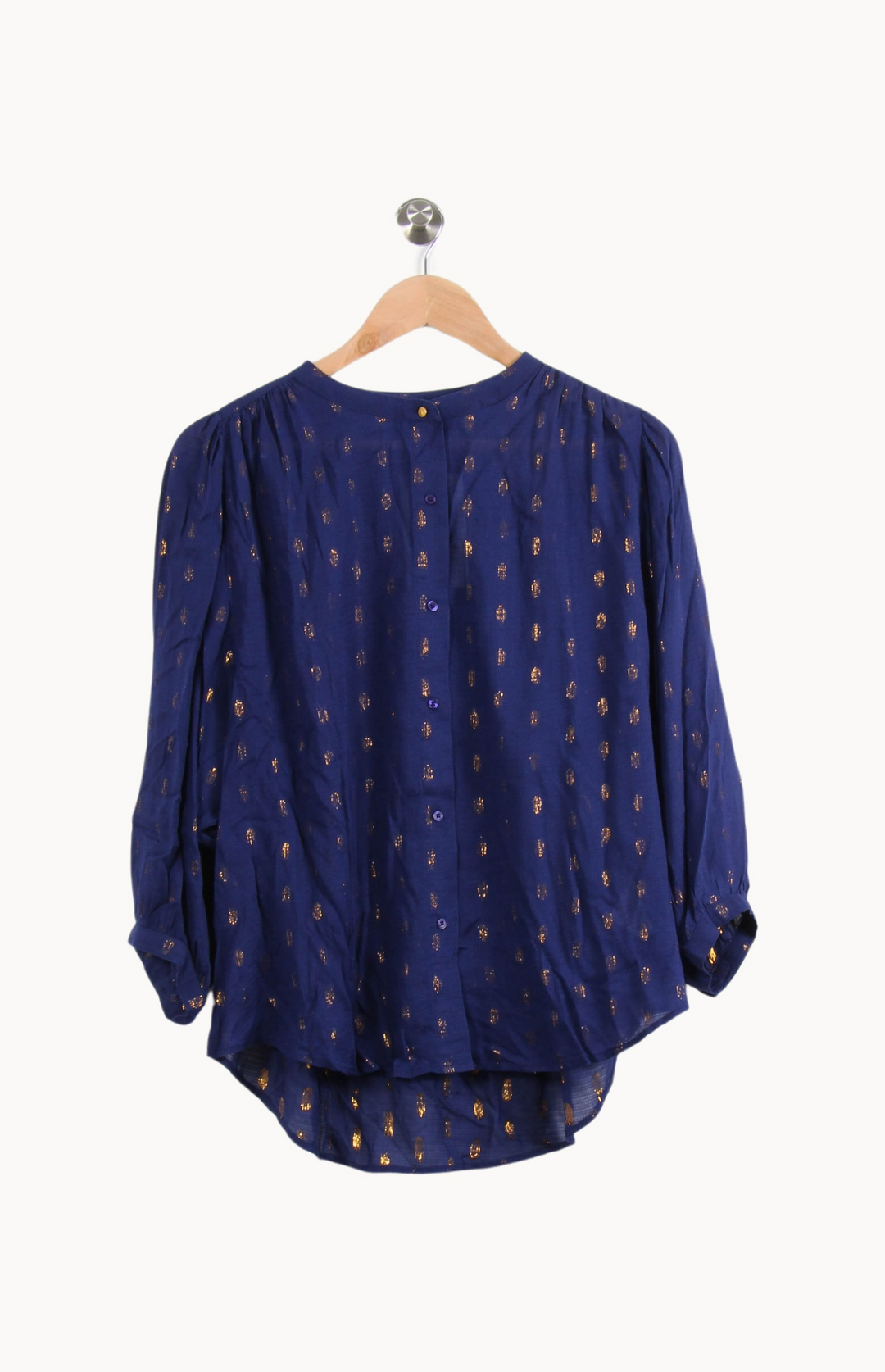 Blouse Violette et Dorée - Taille S/36 de la marque Sessùn | PARAD65216 - Vendu par Paradigme - Image 2