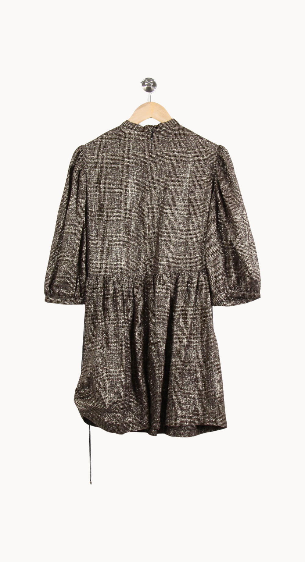 Robe Courte Dorée - Taille M/38 de la marque Sessùn | PARAD65003 - Vendu par Paradigme - Image 4