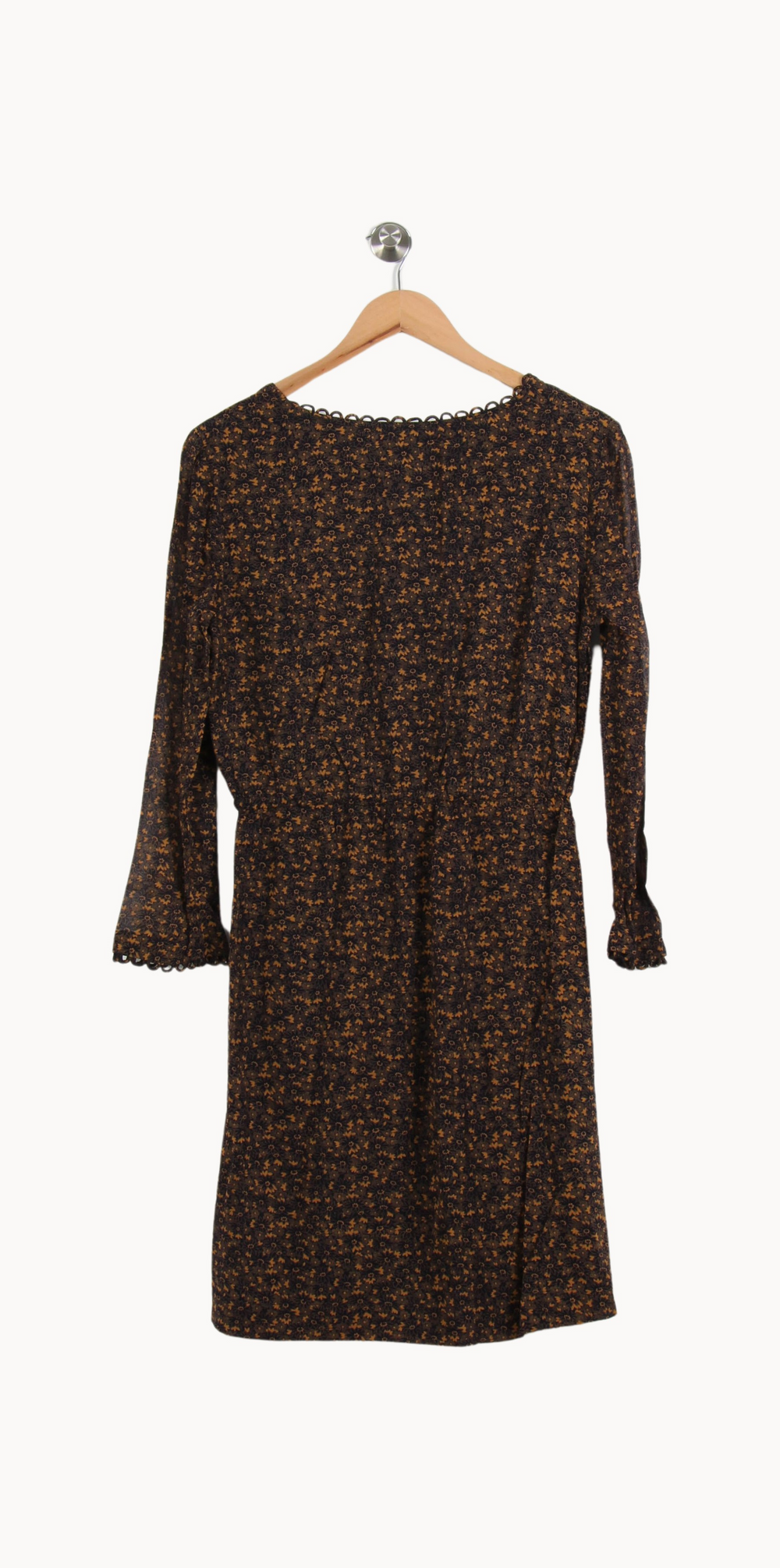 Robe Fleurie Noire et Jaune - Taille M/38 de la marque Stella Forest | PARAD62321 - Vendu par Paradigme - Image 4