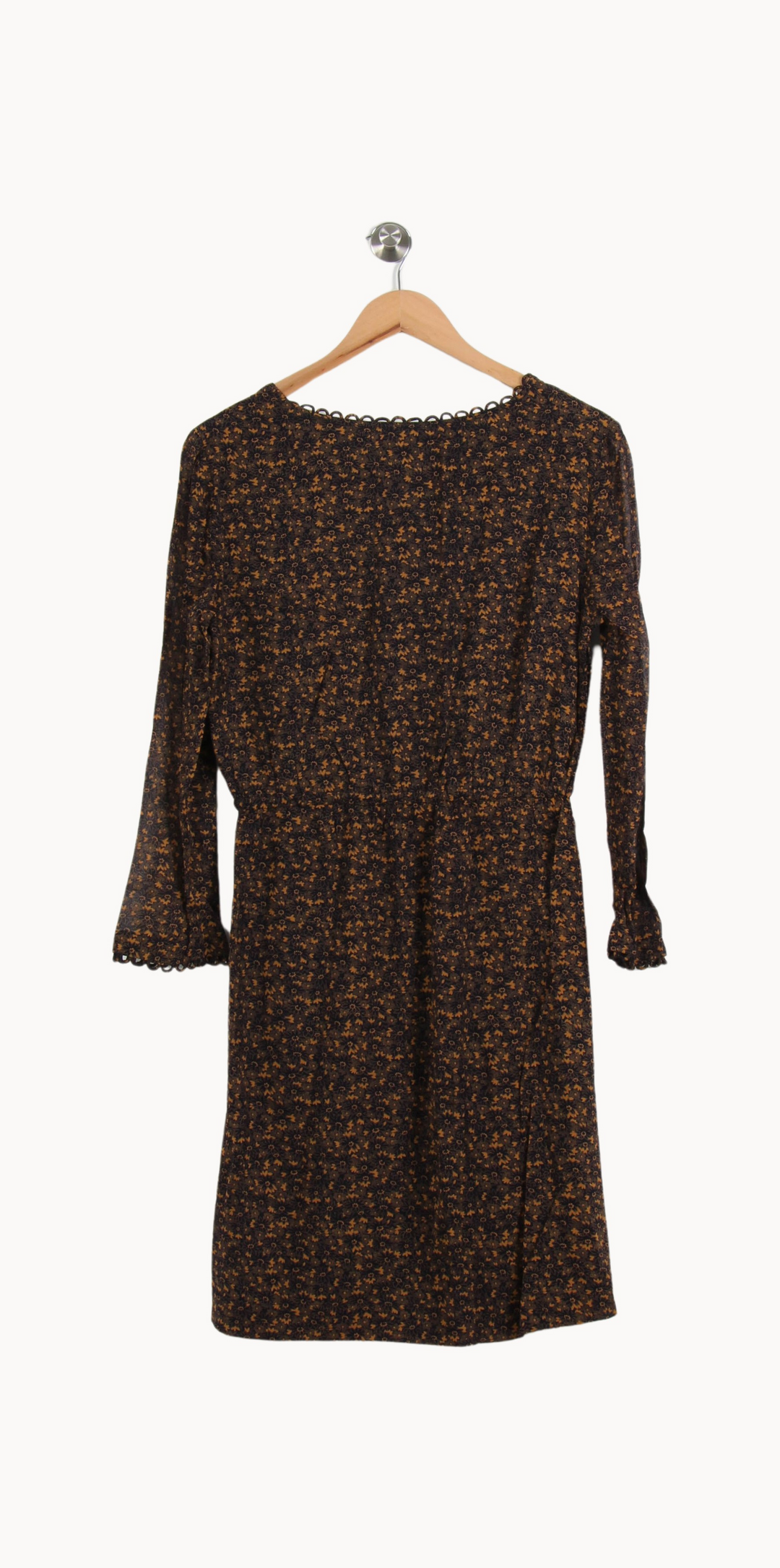 Robe Fleurie Noire et Jaune - Taille M/38 de la marque Stella Forest | PARAD62321 - Vendu par Paradigme - Image 4
