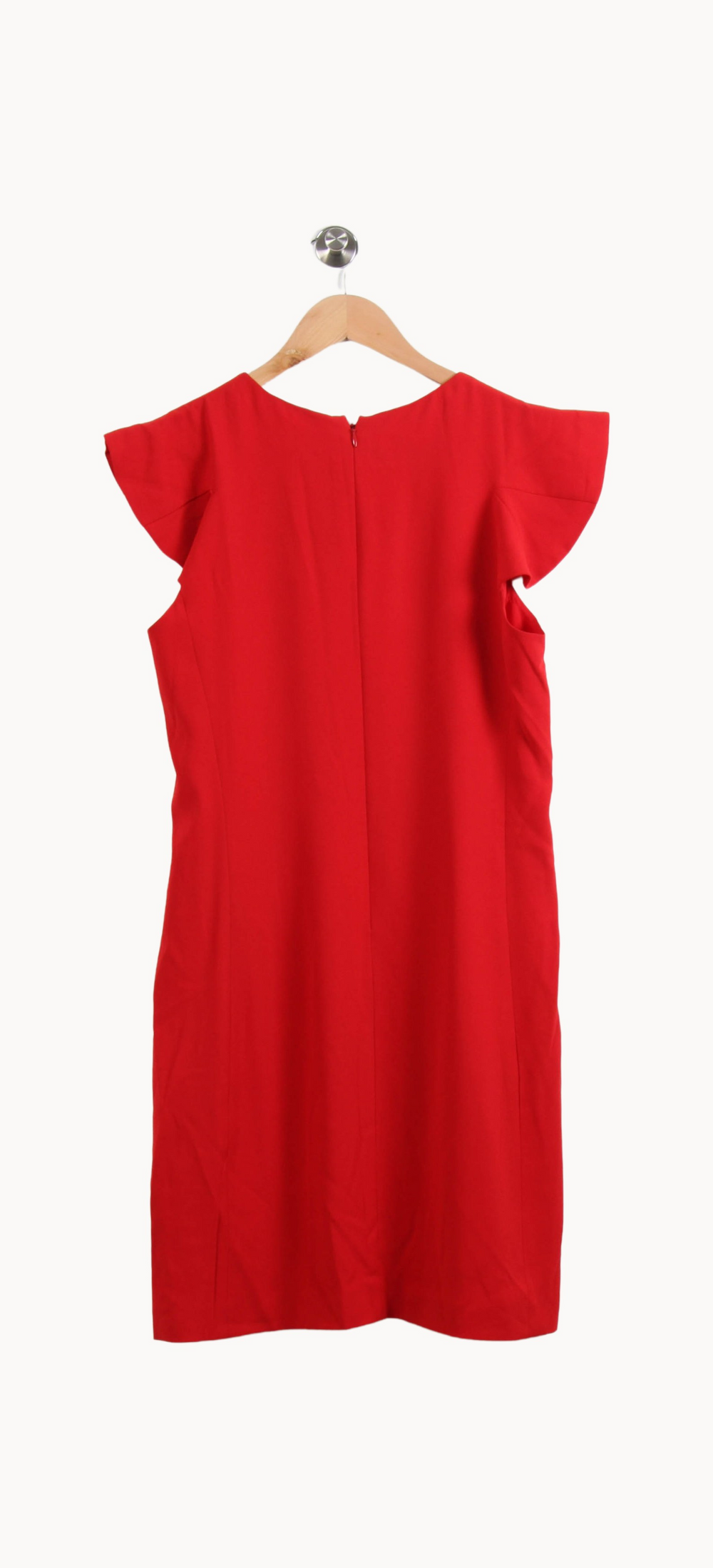 Robe Volantée Rouge - Taille L/40 de la marque Claudie Pierlot | PARAD44587 - Vendu par Paradigme - Image 4
