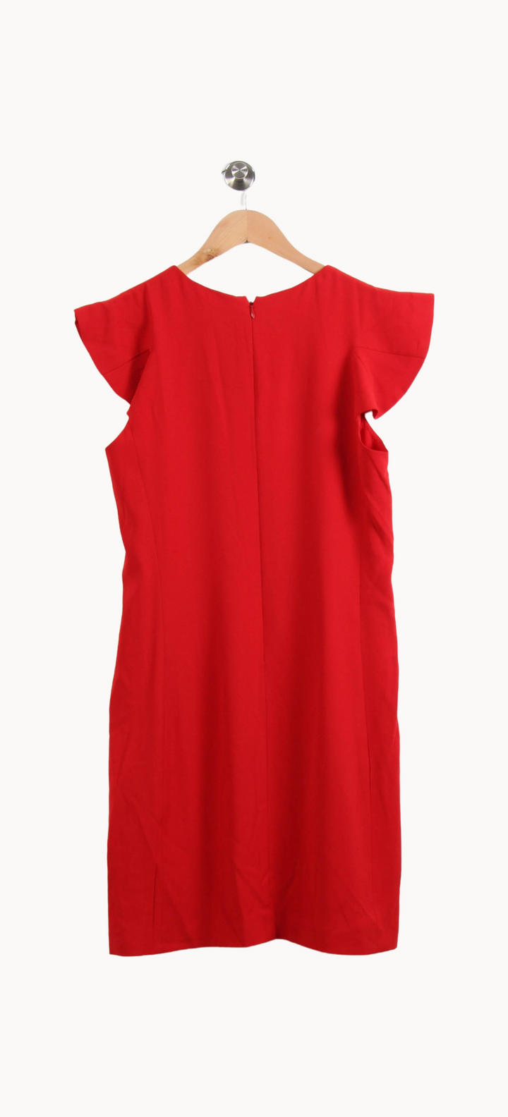 Robe Volantée Rouge - Taille L/40 de la marque Claudie Pierlot | PARAD44587 - Vendu par Paradigme - Image 4