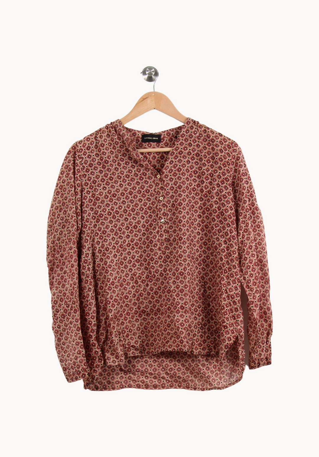 Blouse Rouge et Beige - Taille M/38 de la marque Laurence Bras | PARAD44833 - Vendu par Paradigme - Image 2