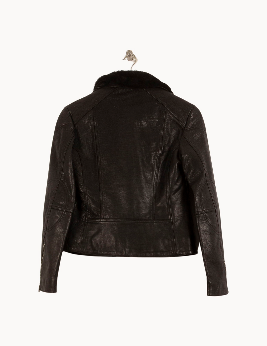 Veste Biker Noire - Taille S/36 de la marque All Saints | PARAD63089 - Vendu par Paradigme - Image 4