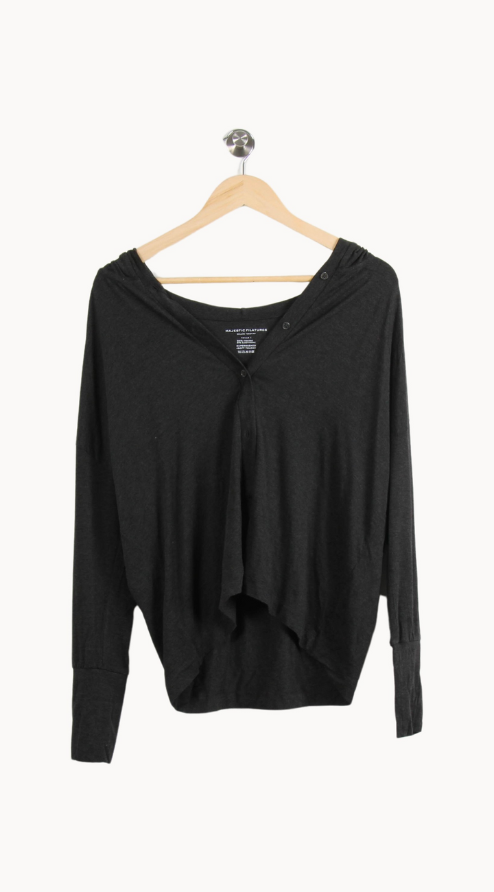 Sweat Gris - Taille S/36 de la marque Majestic Filatures | PARAD44829 - Vendu par Paradigme - Image 2