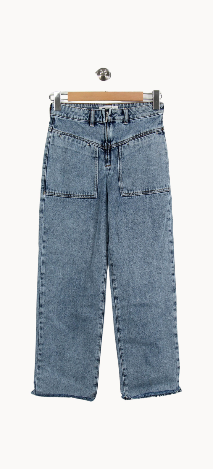 Jean Droit Bleu - Taille XS/34 de la marque ba&sh | PARAD66899 - Vendu par Paradigme - Image 2