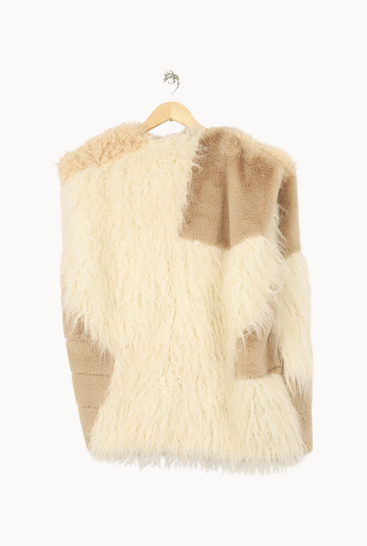 Manteau Beige et Blanc - Taille S/36 de la marque Bérénice | PARAD67571 - Vendu par Paradigme - Image 4