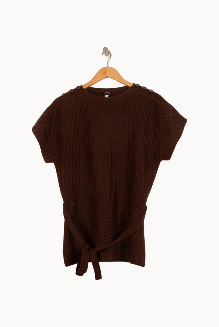 Pull Marron - Taille XS/34 de la marque Maison 123 | PARAD39636 - Vendu par Paradigme - Image 2