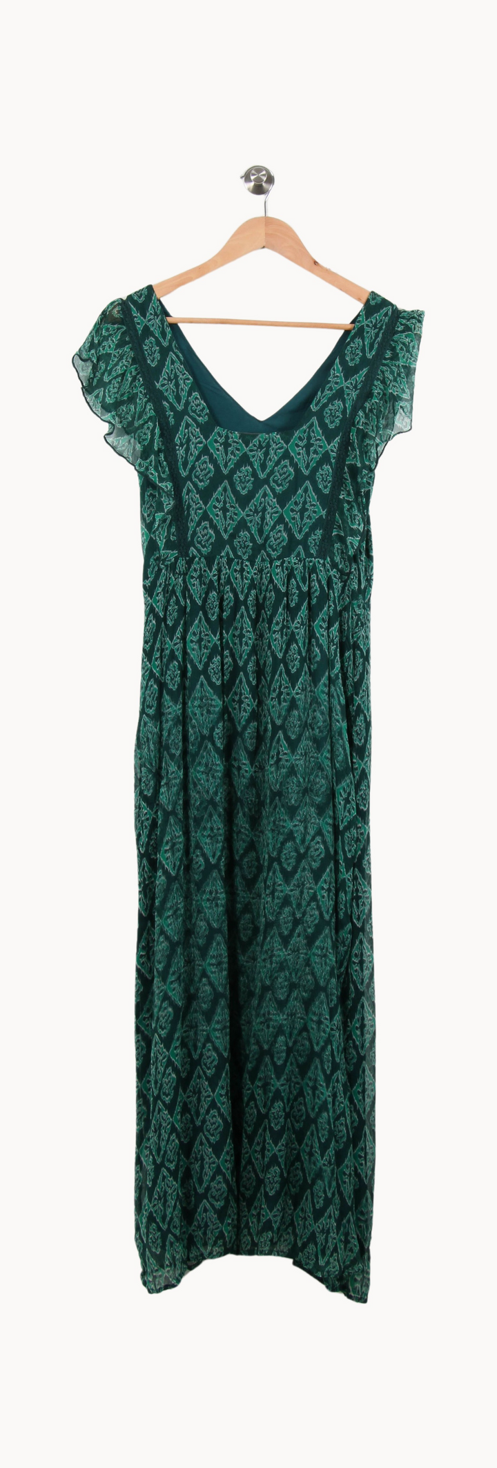 Robe Longue Verte - Taille M/38 de la marque La Fée Maraboutée | PARAD67338 - Vendu par Paradigme - Image 4
