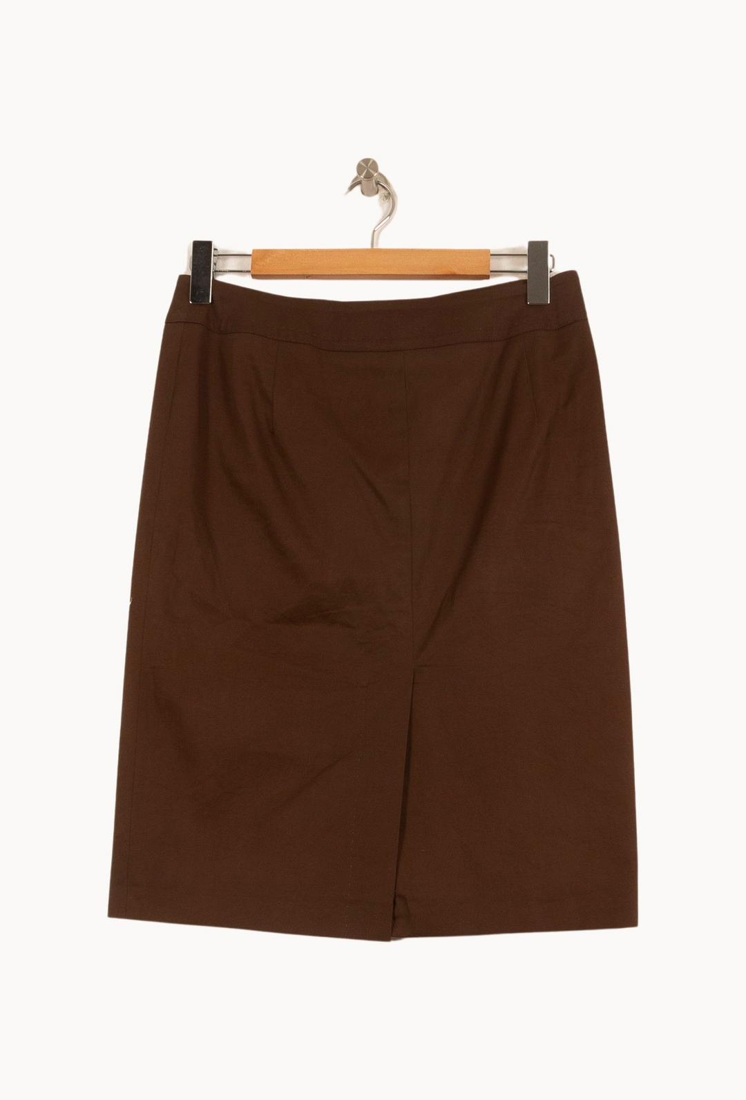 Jupe Droite Marron - Taille XL/42 de la marque Max Mara | PARAD63524 - Vendu par Paradigme - Image 4