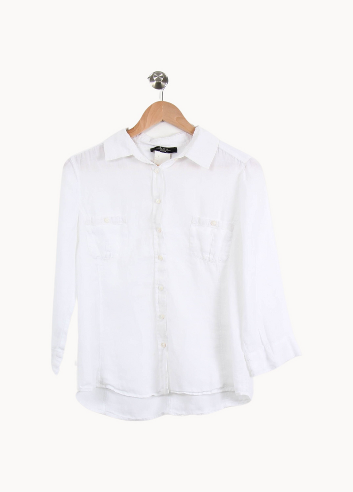 Chemise Blanche - Taille L/40 de la marque Max Mara | PARAD41620 - Vendu par Paradigme - Image 2