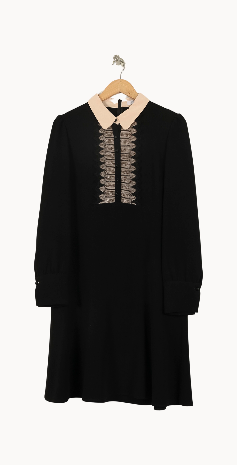 Robe Courte Noire et Beige - Taille XL/42 de la marque Gerard Darel | PARAD68999 - Vendu par Paradigme - Image 2