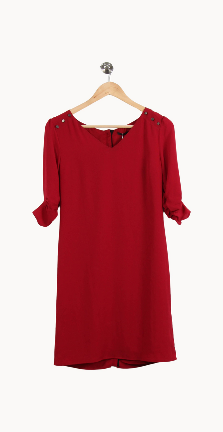 Robe Droite Rouge - Taille XS/34 de la marque IKKS | PARAD67379 - Vendu par Paradigme - Image 2