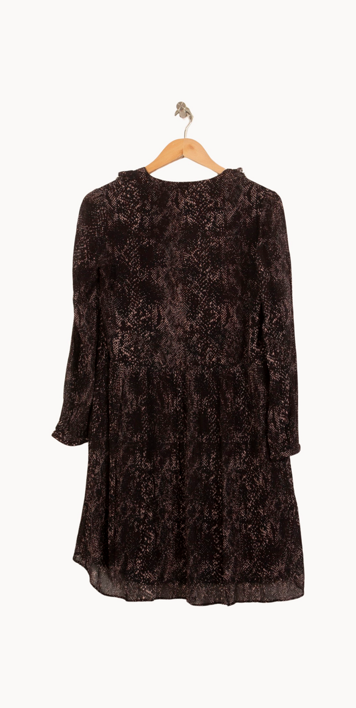 Robe Midi Noire et Rose - Taille L/40 de la marque ZAPA | PARAD55312 - Vendu par Paradigme - Image 4