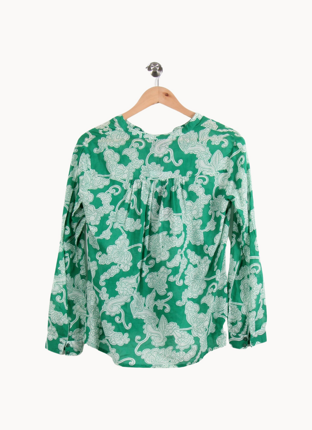 Blouse Verte et Blanche - Taille S/36 de la marque Bérénice | PARAD62864 - Vendu par Paradigme - Image 4