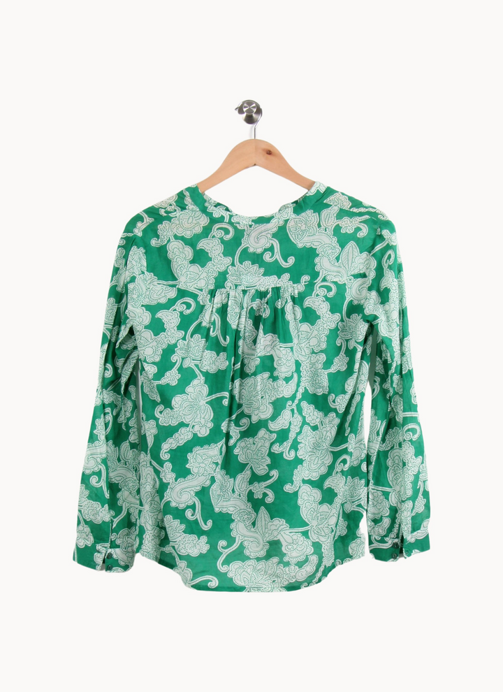 Blouse Verte et Blanche - Taille S/36 de la marque Bérénice | PARAD62864 - Vendu par Paradigme - Image 4