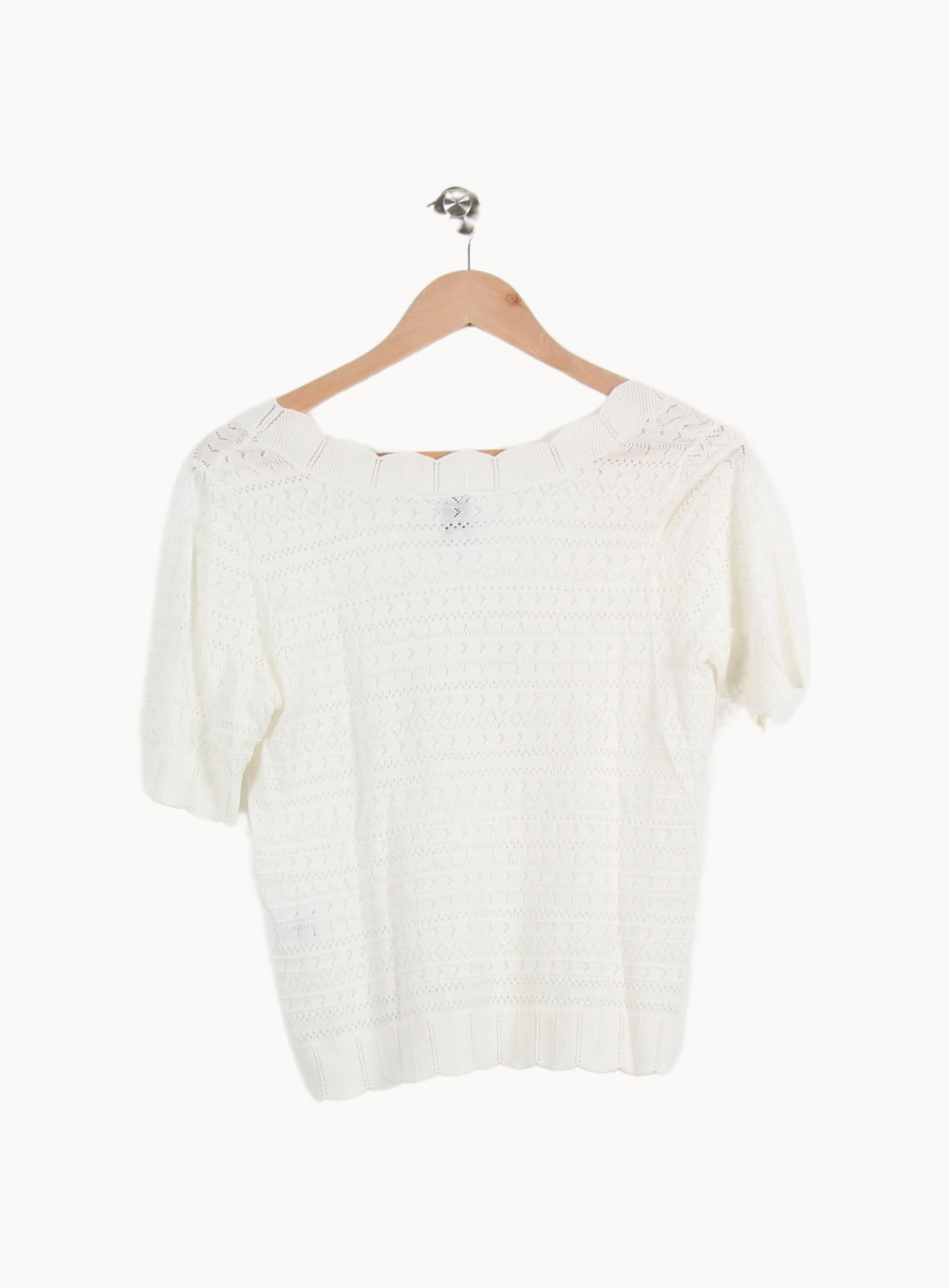 Pull Blanc - Taille M/38 de la marque Petite Mendigote | PARAD67121 - Vendu par Paradigme - Image 4