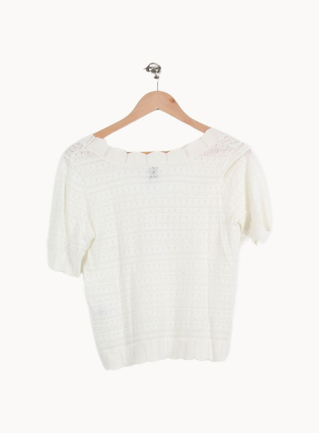 Pull Blanc - Taille M/38 de la marque Petite Mendigote | PARAD67121 - Vendu par Paradigme - Image 4