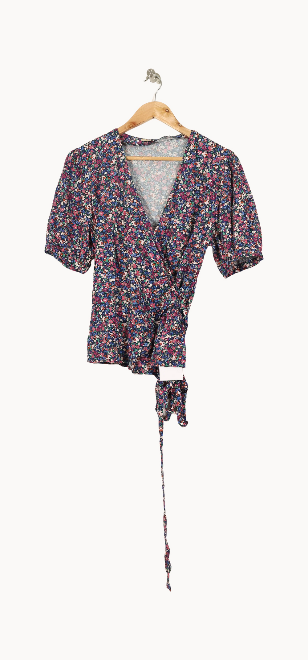 Blouse Portefeuille Violette - Taille M/38 de la marque La Fée Maraboutée | PARAD50258 - Vendu par Paradigme - Image 2