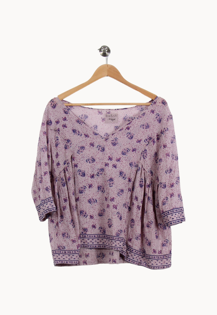Blouse Violette - Taille S/36 de la marque ba&sh | PARAD66912 - Vendu par Paradigme - Image 2