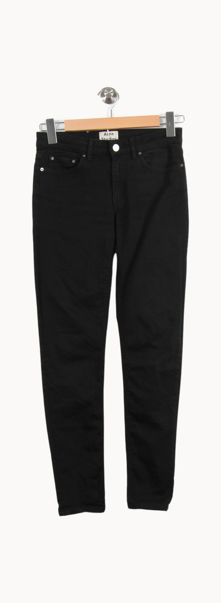 Jean Slim Noir - Taille S/36 de la marque Acne Studios | PARAD65144 - Vendu par Paradigme - Image 2